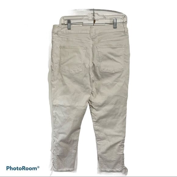 Maurice White Tie Side Cropped Jeans, 5/6 - Picture 10 of 10